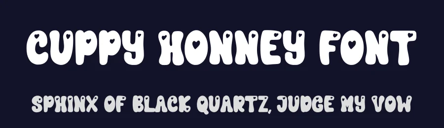 Cuppy Honney Font by Qwrtype Foundry — Display Font — thumbnail 2