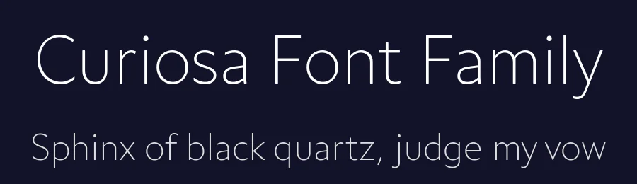 Curiosa Font Family by Fabio Haag Type — Sans Serif Font — thumbnail 2