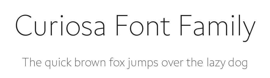 Curiosa Font Family by Fabio Haag Type — Sans Serif Font