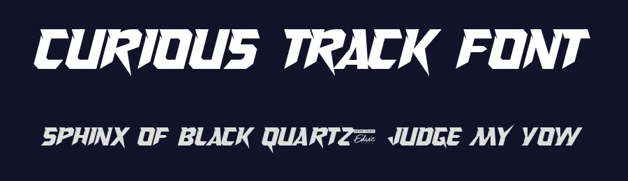 Curious Track Font by edricstudio — Display Font — thumbnail 2