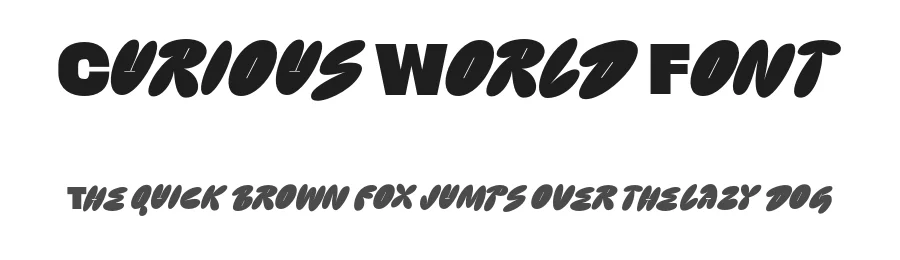 Curious World Font by Sarid Ezra — Sans Serif Font
