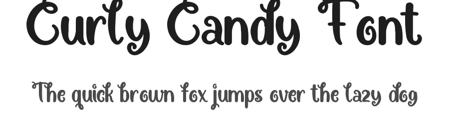 Curly Candy Font by CalligraphyFonts.net — Script Handwritten Font