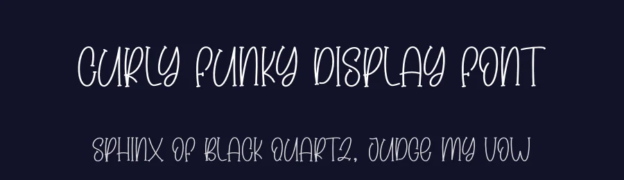 Curly Funky Display Font by creativeletter — Display Font — thumbnail 2