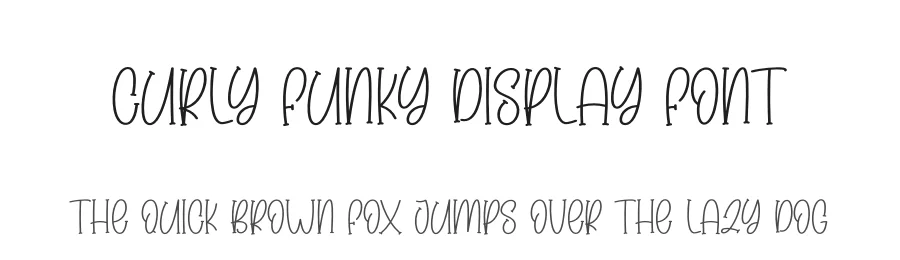 Curly Funky Display Font by creativeletter — Display Font