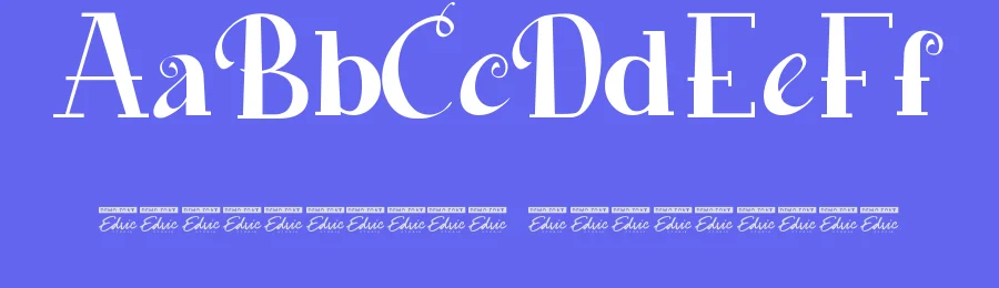 Curly Rain Font by edricstudio — Display Font — thumbnail 3