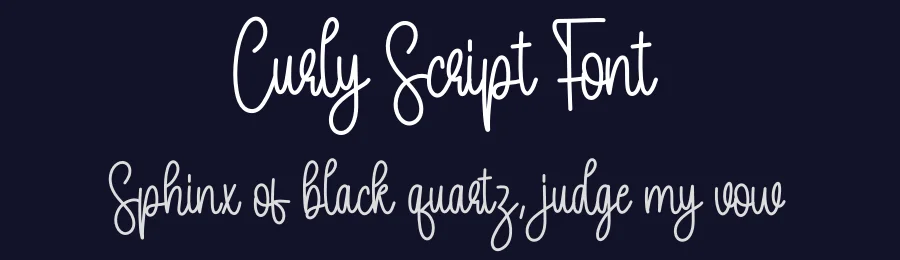 Curly Script Font by creativeletter — Script Handwritten Font — thumbnail 2