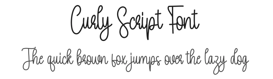 Curly Script Font by creativeletter — Script Handwritten Font