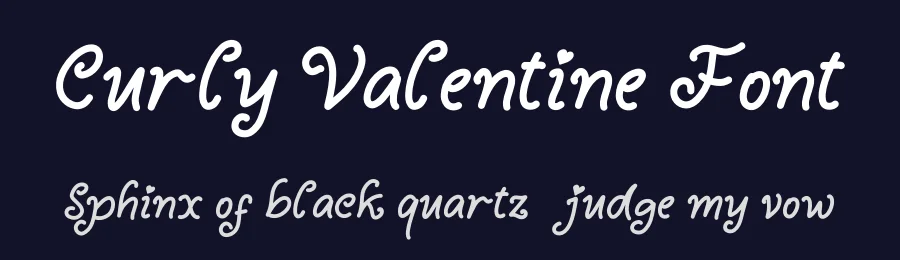 Curly Valentine Font by Yoga Letter — Display Font — thumbnail 2
