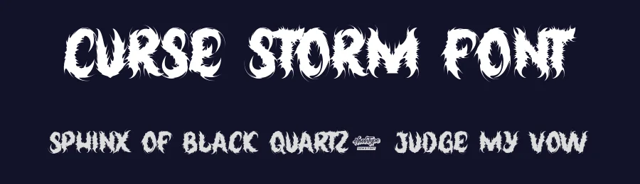 Curse Storm Font by noahtype — Decorative Font — thumbnail 2