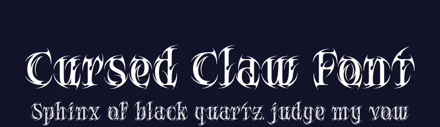 Cursed Claw Font by alit design — Display Font — thumbnail 2