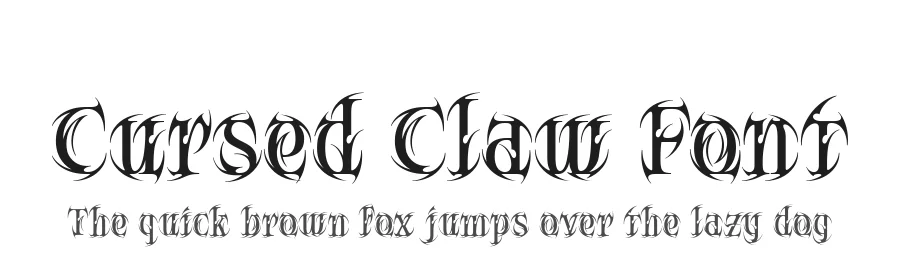 Cursed Claw Font by alit design — Display Font