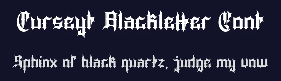 Curseyt Blackletter Font by Dhabee — Blackletter Font — thumbnail 2