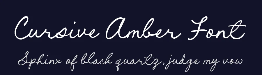 Cursive Amber Font by Timur type — Script Handwritten Font — thumbnail 2