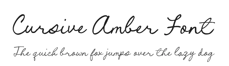 Cursive Amber Font by Timur type — Script Handwritten Font