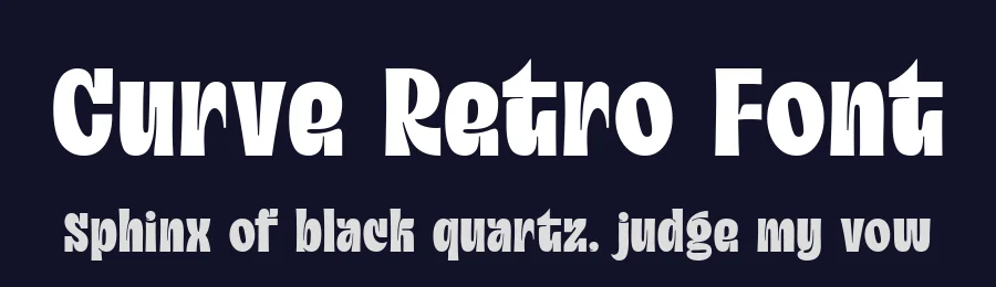 Curve Retro Font by alit design — Display Font — thumbnail 2