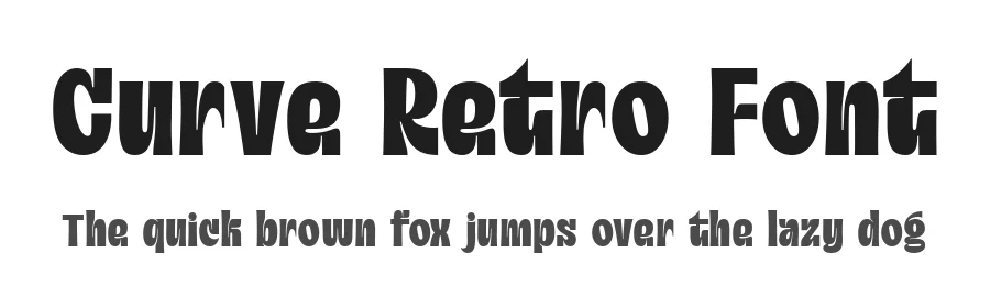 Curve Retro Font by alit design — Display Font