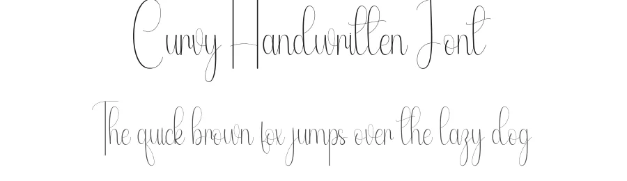 Curvy Handwritten Font by andikastudio — Script Handwritten Font