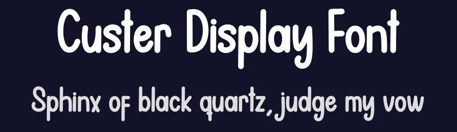Custer Display Font by inermediaSTUDIO — Display Font — thumbnail 2