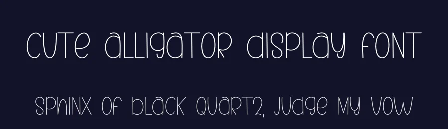 Cute Alligator Display Font by inermediaSTUDIO — Display Font — thumbnail 2