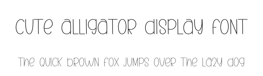 Cute Alligator Display Font by inermediaSTUDIO — Display Font