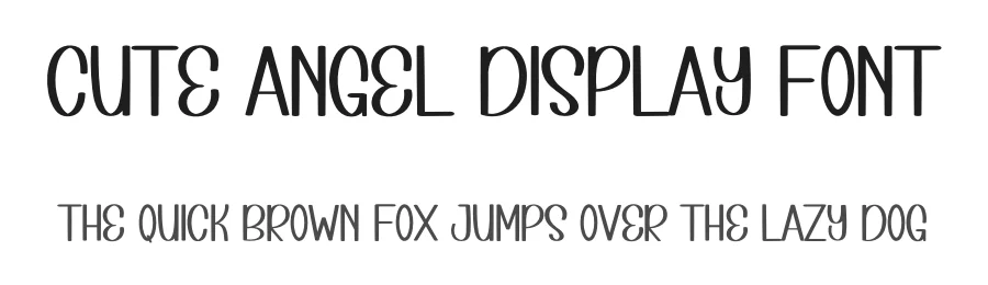 Cute Angel Display Font by inermediaSTUDIO — Display Font