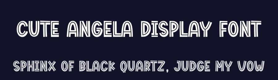 Cute Angela Display Font by andikastudio — Display Font — thumbnail 2