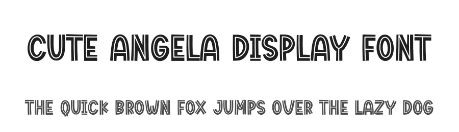 Cute Angela Display Font by andikastudio — Display Font