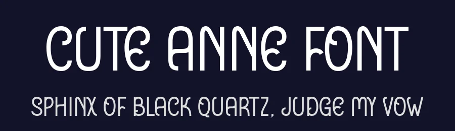 Cute Anne Font by Anto (7NTypes) — Display Font — thumbnail 2