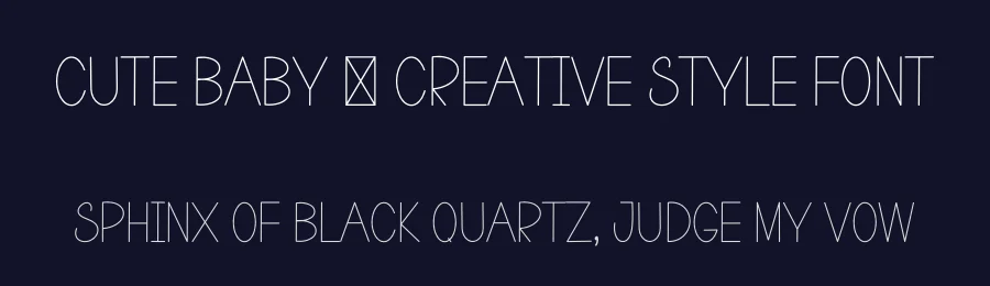 Cute Baby – Creative Style Font by freshtypeink — Display Font — thumbnail 2
