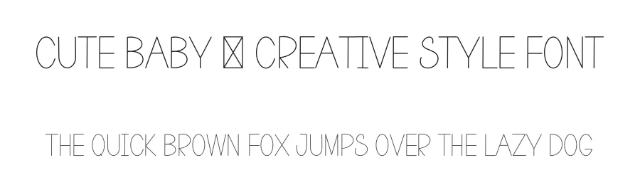 Cute Baby – Creative Style Font by freshtypeink — Display Font