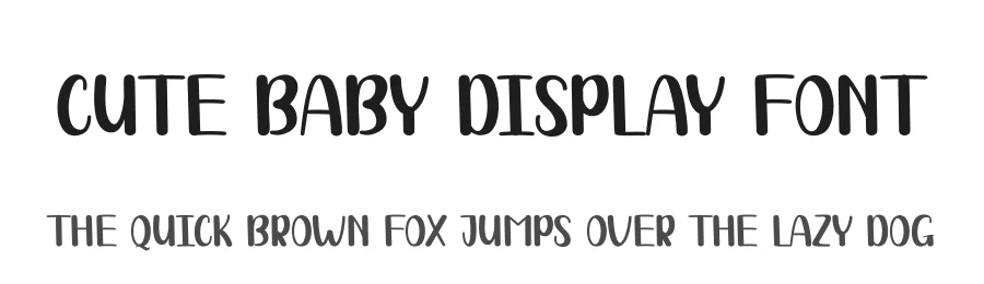 Cute Baby Display Font by andikastudio — Script Handwritten Font