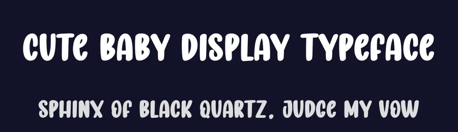 Cute Baby Display Typeface by creativeletter — Script Handwritten Font — thumbnail 2