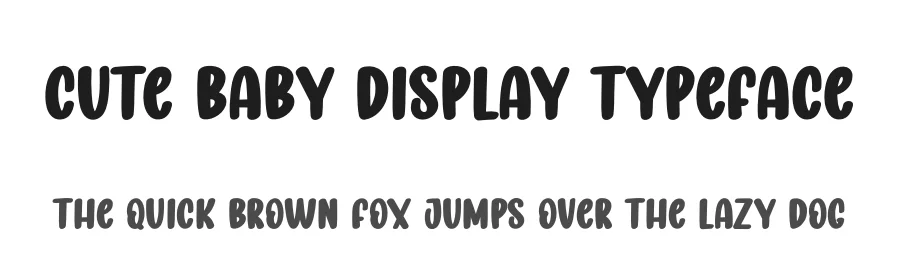 Cute Baby Display Typeface by creativeletter — Script Handwritten Font