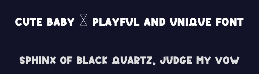 Cute Baby – Playful And Unique Font by freshtypeink — Display Font — thumbnail 2
