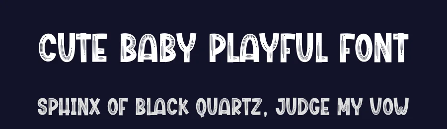 Cute Baby Playful Font by creativeletter — Display Font — thumbnail 2