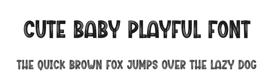 Cute Baby Playful Font by creativeletter — Display Font