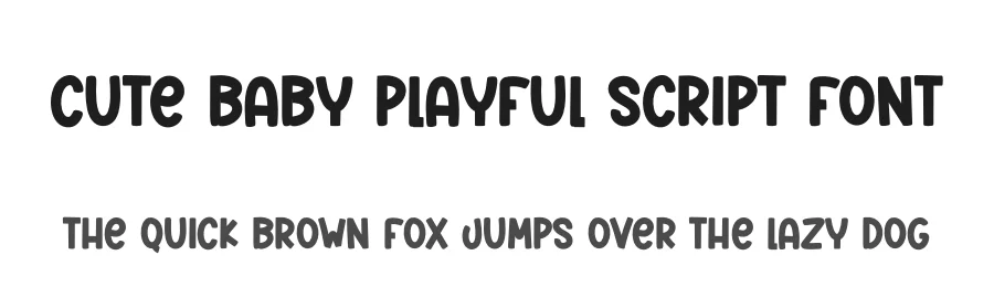 Cute Baby Playful Script Font by creativeletter — Script Handwritten Font