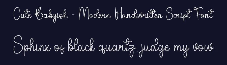 Cute Babyish – Modern Handwritten Script Font by andikastudio — Script Handwritten Font — thumbnail 2