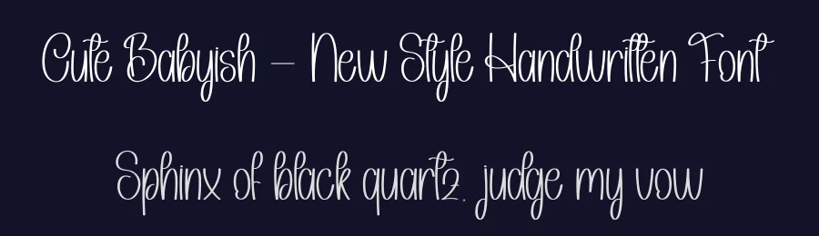Cute Babyish – New Style Handwritten Font by andikastudio — Script Handwritten Font — thumbnail 2