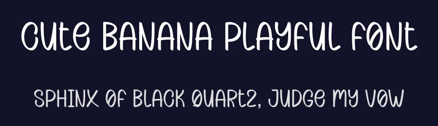 Cute Banana Playful Font by freshtypeink — Display Font — thumbnail 2