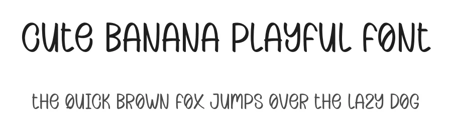 Cute Banana Playful Font by freshtypeink — Display Font