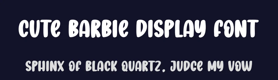 Cute Barbie Display Font by creativeletter — Display Font — thumbnail 2