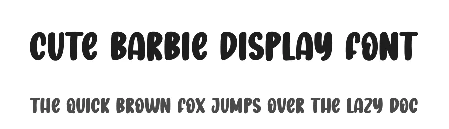 Cute Barbie Display Font by creativeletter — Display Font