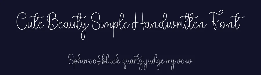 Cute Beauty Simple Handwritten Font by freshtypeink — Script Handwritten Font — thumbnail 2