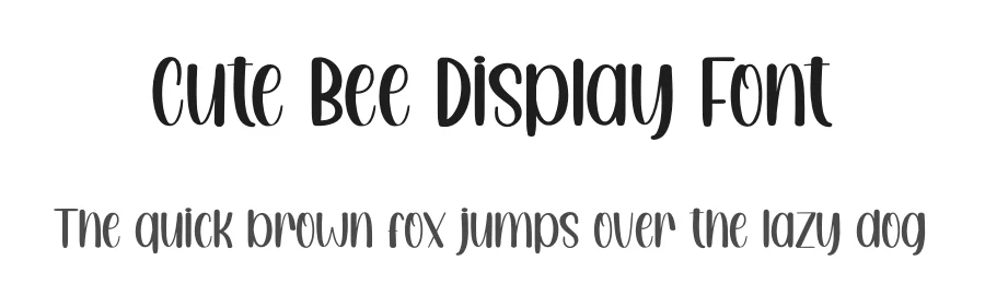 Cute Bee Display Font by andikastudio — Display Font