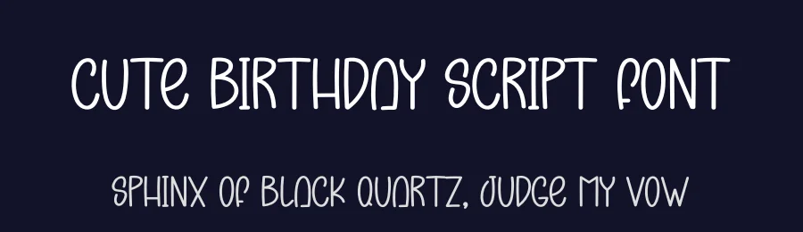 Cute Birthday Script Font by creativeletter — Script Handwritten Font — thumbnail 2