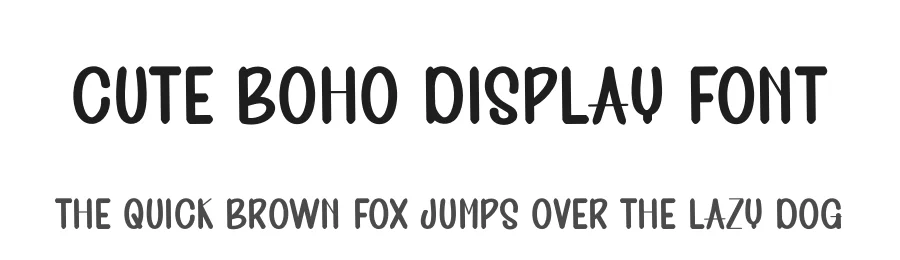 Cute Boho Display Font by freshtypeink — Display Font