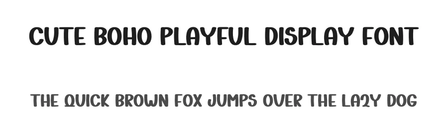 Cute Boho Playful Display Font by freshtypeink — Display Font