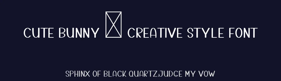 Cute Bunny – Creative Style Font by freshtypeink — Display Font — thumbnail 2