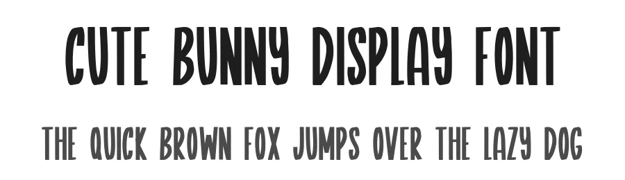 Cute Bunny Display Font by Craftedtype — Decorative Font